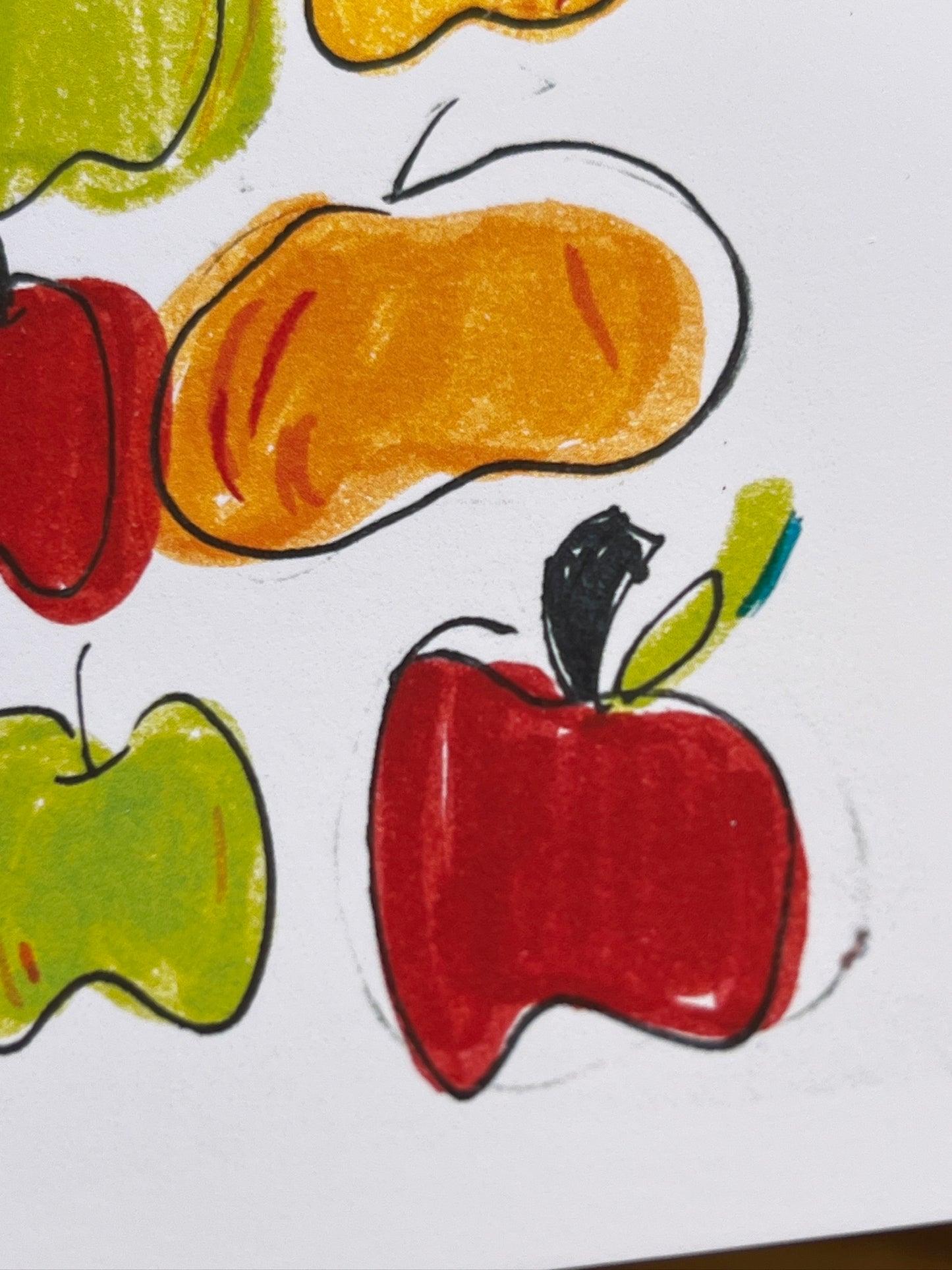 Nine Apples Blank Card