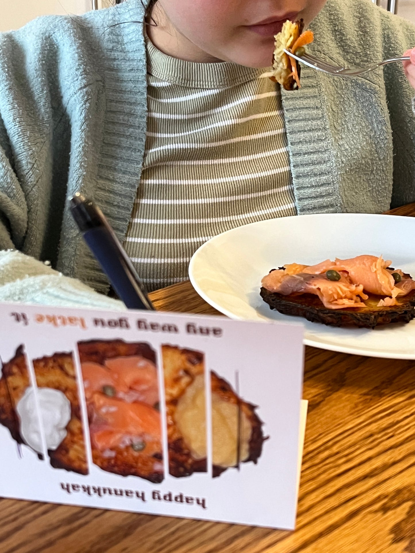 Latkes Hanukkah Pun Card Any Way You Like It