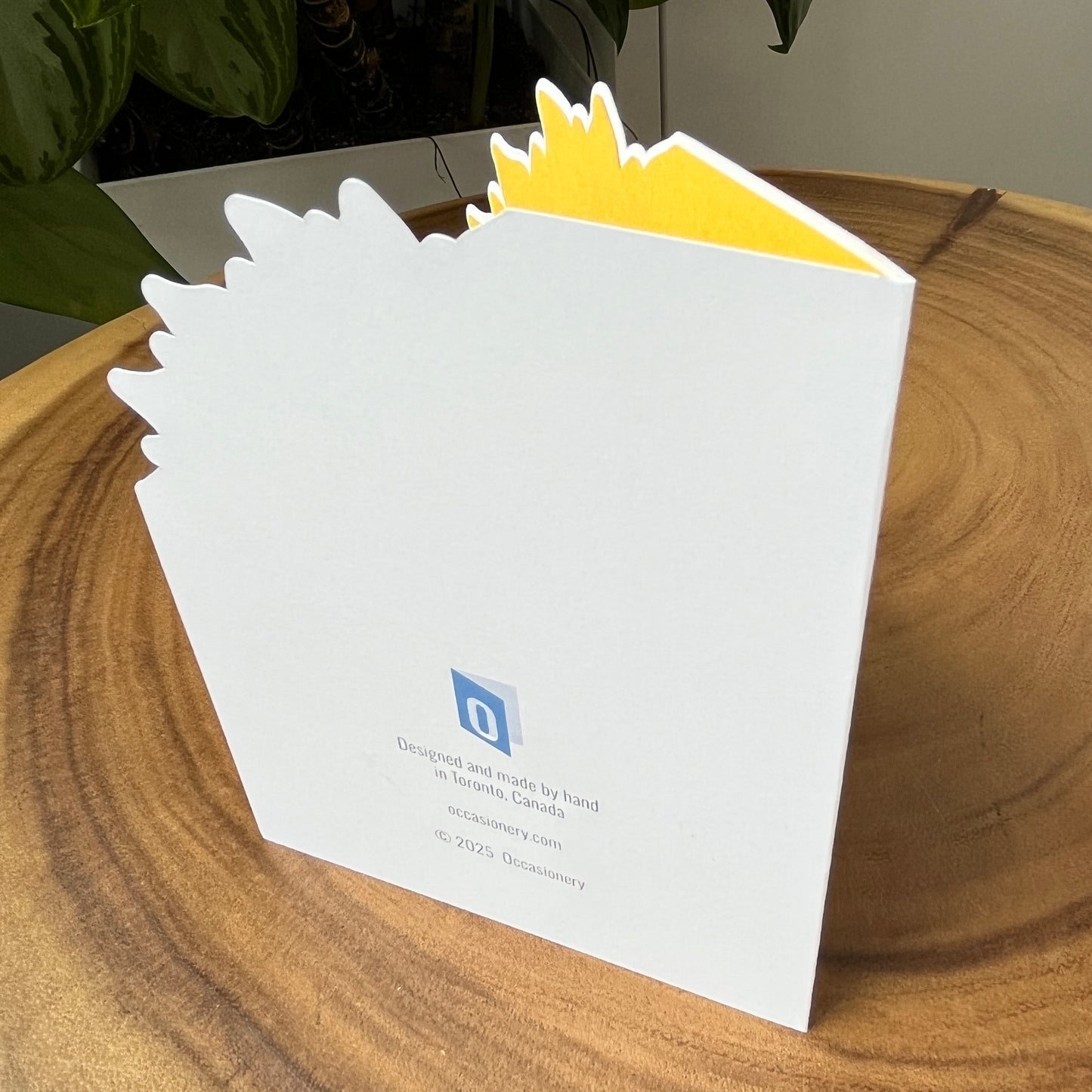 Sunflower Cutout Blank Card
