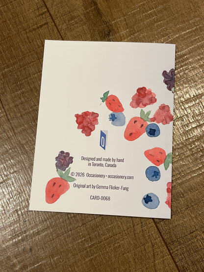 I Love You Berry Much Greeting Card