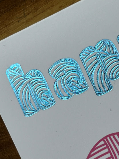 Doodle Eggs Happy Easter Card