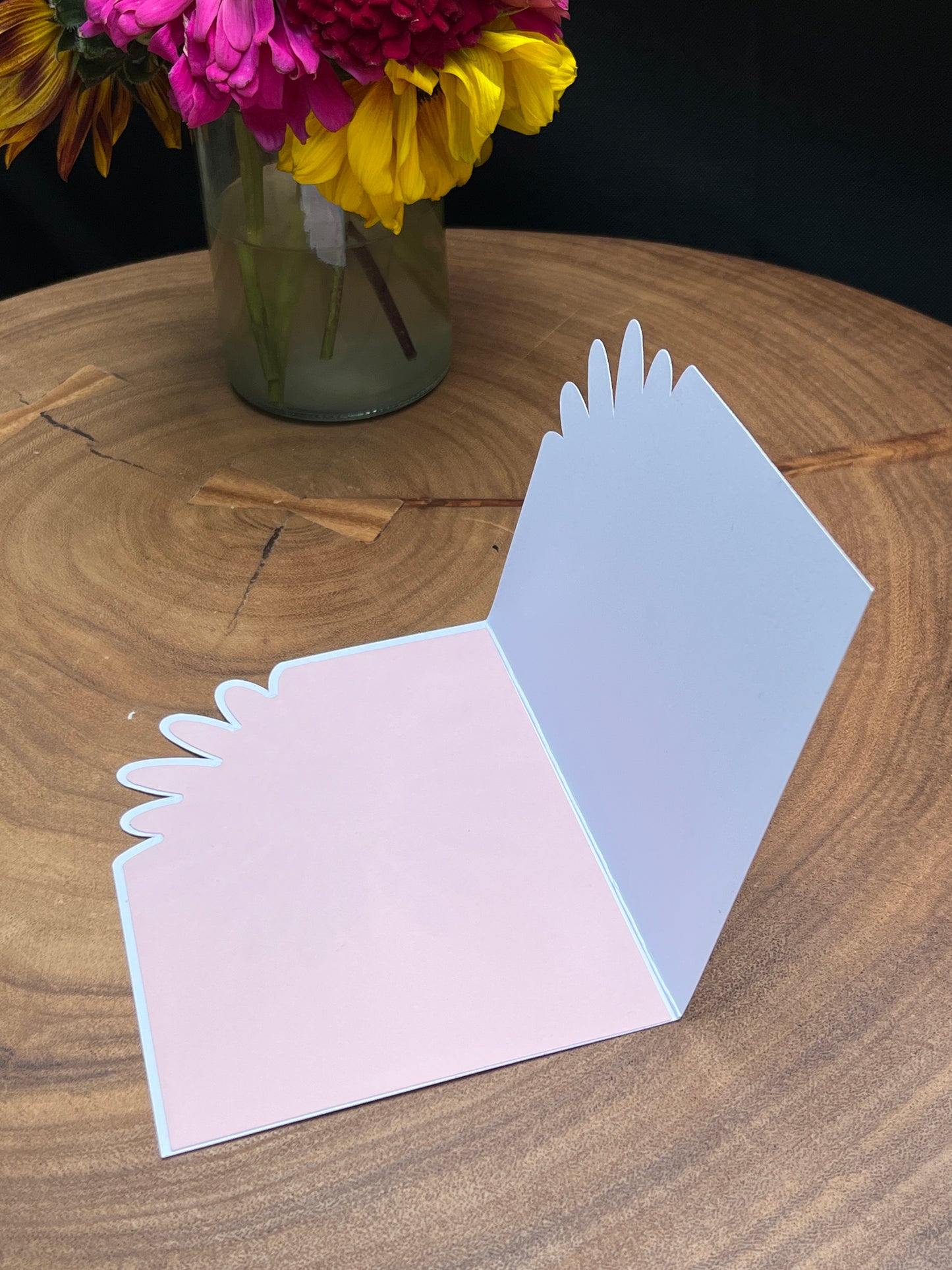 Gerbera Daisy Cutout Blank Card