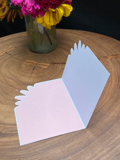 Gerbera Daisy Cutout Blank Card