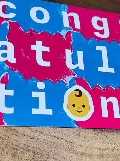 Congratulations New Baby Emoji Card