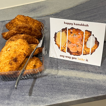 Latkes Hanukkah Pun Card Any Way You Like It