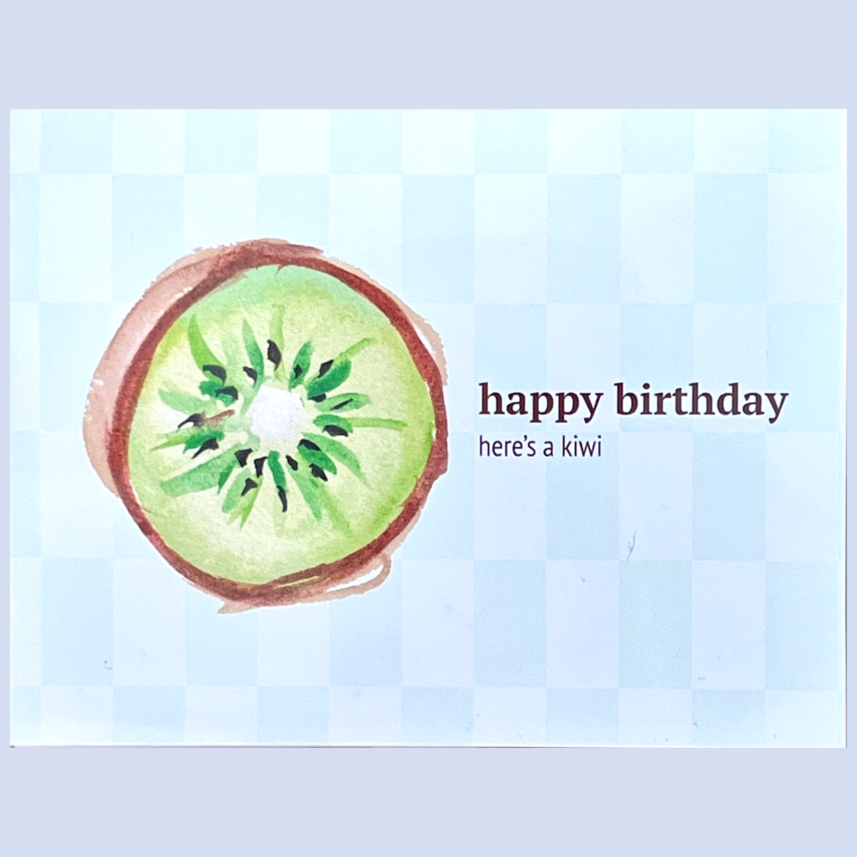 Kiwi Fruit Happy Birthday Card
