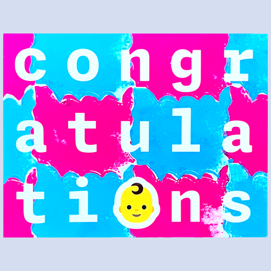 Congratulations New Baby Emoji Card