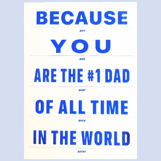 Number 1 Dad Father's Day Card