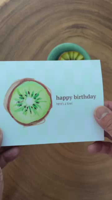 Kiwi Fruit Happy Birthday Card
