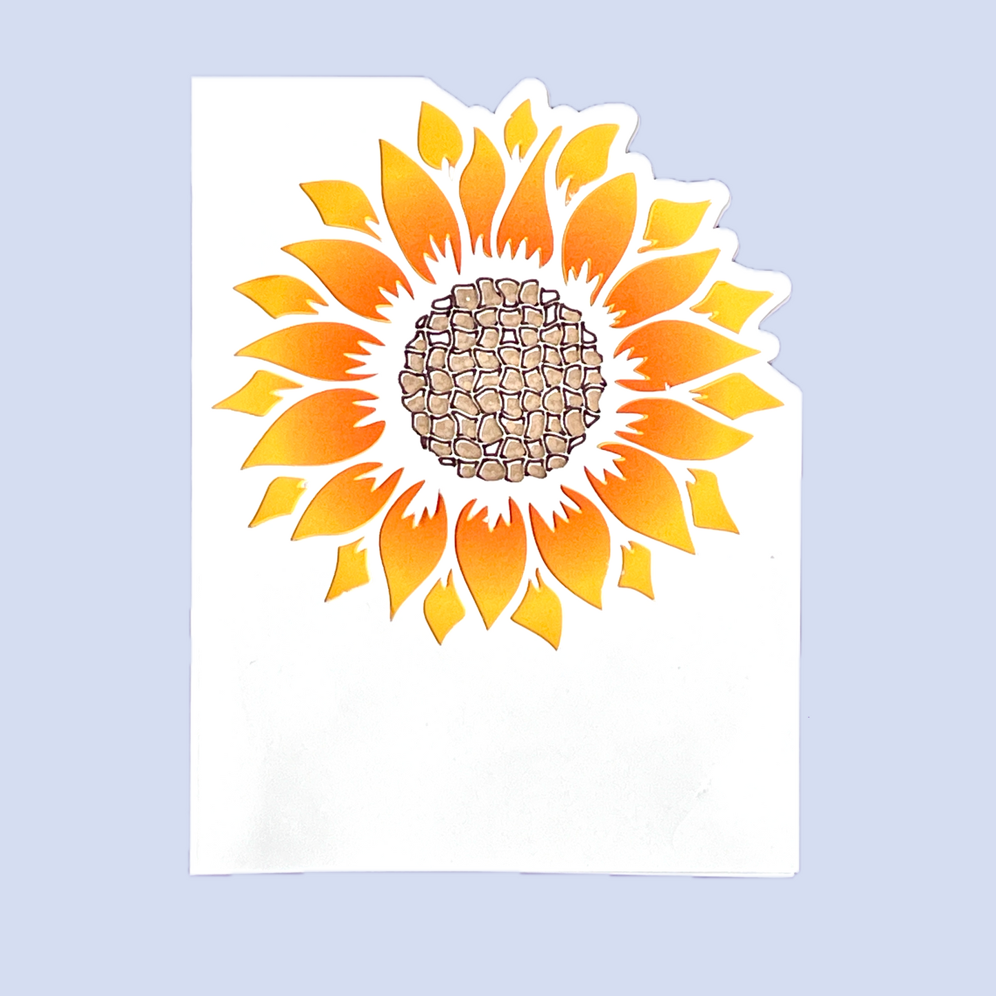 Sunflower Cutout Blank Card