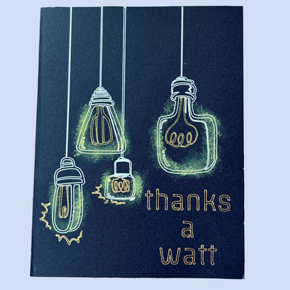 Thanks a Watt Greeting Card